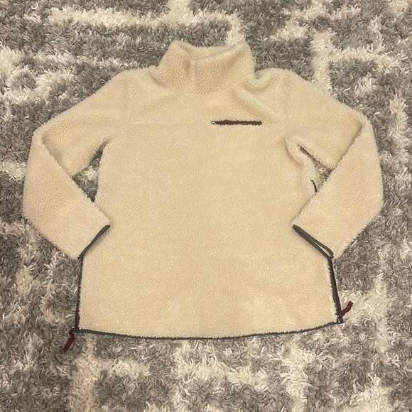 L.L.Bean Signature Funnel Neck Sherpa Fleece Pullover - Picture 3 of 8